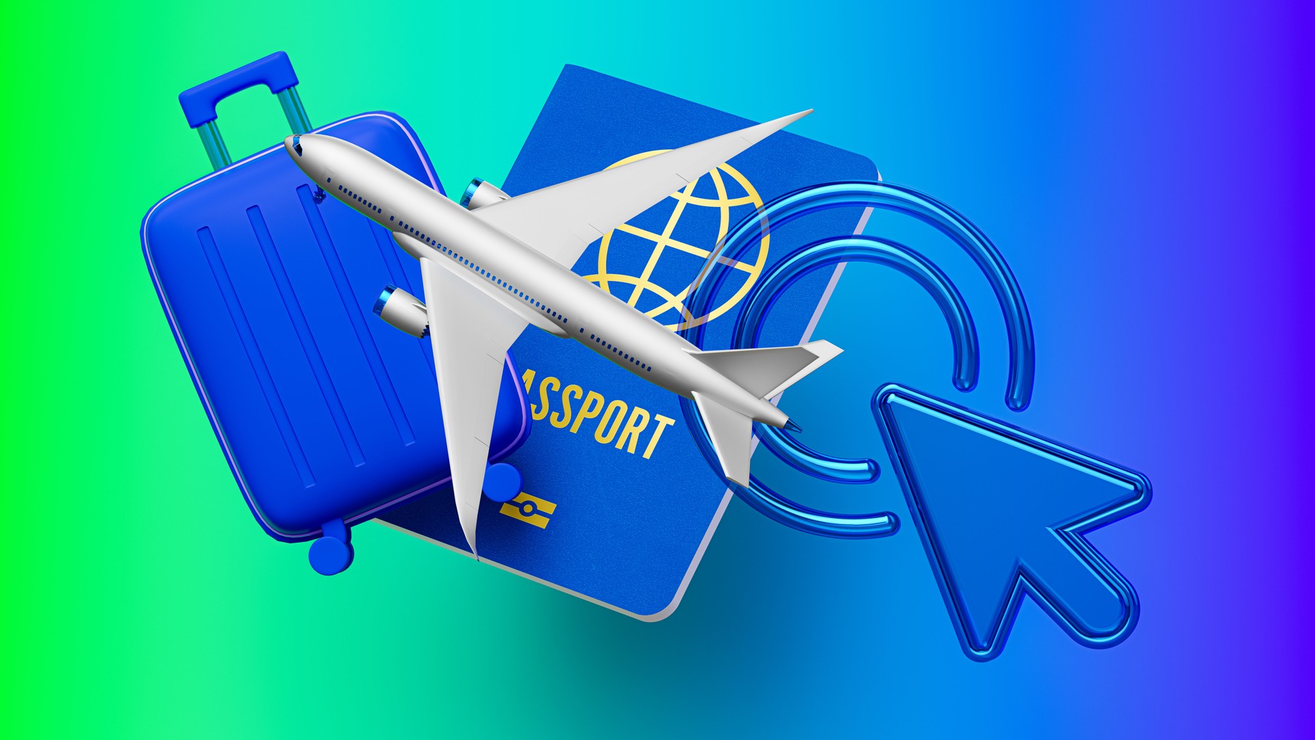 Modern Digital Travel Concept